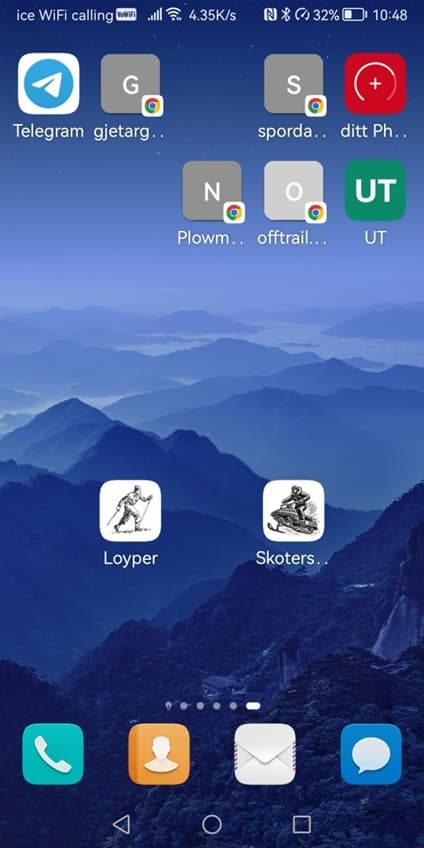 Mobile phone screenshot