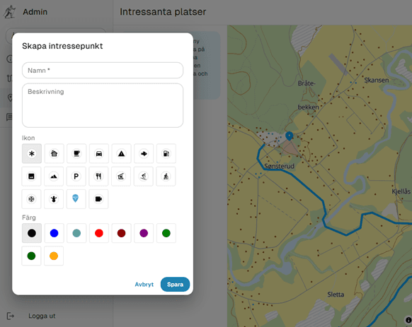 Create point of interest